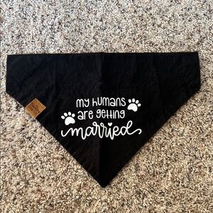 My humans are getting married dog bandana XL dog wedding